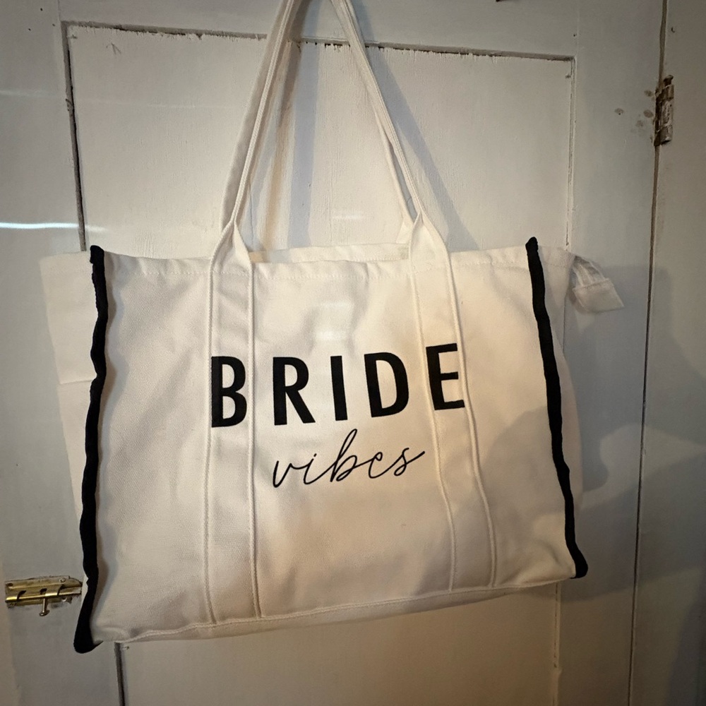 White Bride Vibes Tote Bag